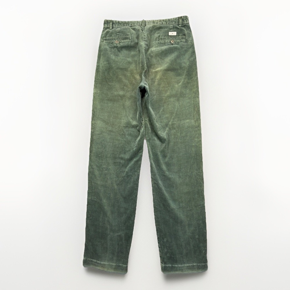 Vintage Polo by Ralph Lauren Andrew Corduroy Pants Men 33x35 Green Faded